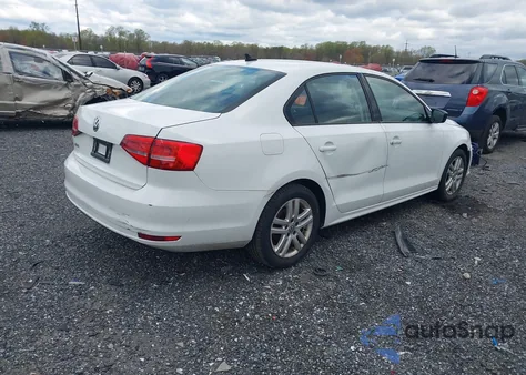 2015 Volkswagen Jetta 2.0L S из США, поврежденный, VIN 3VW2K7AJ8FM222629